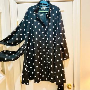 Polka Dot Blouse - Black and White